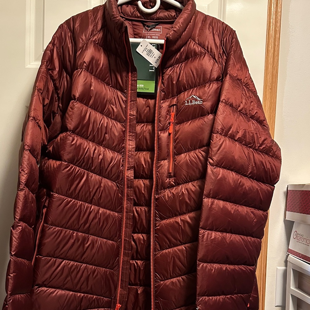 L.L. Bean Men's Red Puffer Jacket